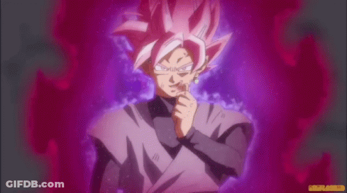 A Cartoon Character With Pink Hair Is Standing In A Purple Background . GIF
