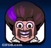 Cartoon Character With Purple Hair And Mustache GIF