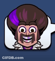 A Cartoon Character With Purple Hair And Braces Is Smiling GIF
