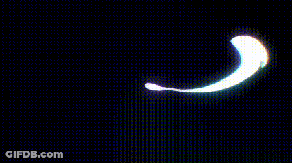 A Cartoon Character With Purple Hair And Red Eyes Waving Her Hand GIF