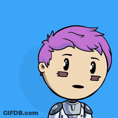 A Cartoon Character With Purple Hair And The Words It Is What It Is GIF