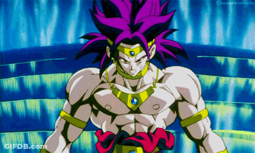 A Cartoon Character With Purple Hair Is Standing In Front Of A Blue Wall GIF