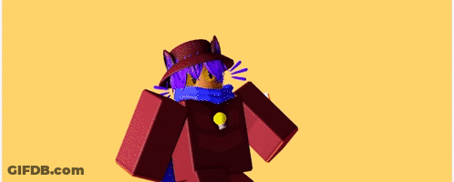 A Cartoon Character With Purple Hair Is Wearing A Hat And Scarf With A Light Bulb On It GIF