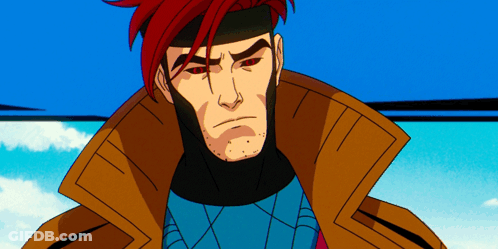 A Cartoon Character With Red Hair And A Brown Jacket GIF