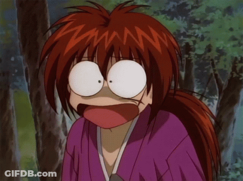 A Cartoon Character With Red Hair And A Scar On His Face Is Making A Funny Face GIF