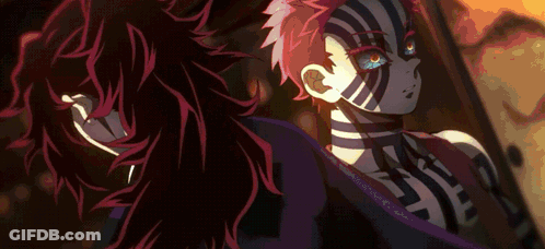 A Cartoon Character With Red Hair And A Striped Body GIF