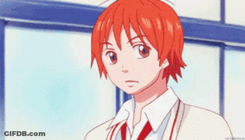 Cartoon Character With Red Hair And White Shirt GIF