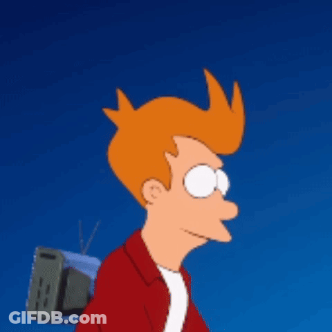 A Cartoon Character With Red Hair Is Holding A Television On His Back GIF