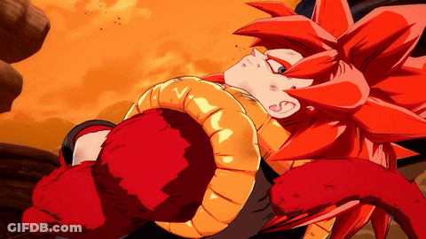 A Cartoon Character With Red Hair Is Holding Another Character In His Arms GIF