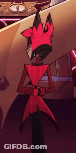 A Cartoon Character With Red Hair Is Standing With His Hands Folded GIF