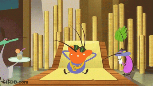 A Cartoon Character With The Letter D On Their Shorts GIF