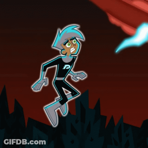 A Cartoon Character With The Letter P On His Chest Is Surrounded By Blue Lightning GIF