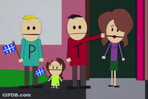 A Cartoon Character With The Letter P On His Shirt Is Holding A Flag GIF