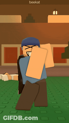 A Cartoon Character With The Name Beekat On The Bottom GIF