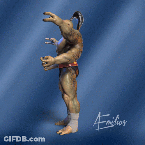 A Cartoon Character With The Name Emilius Written On The Bottom Right GIF