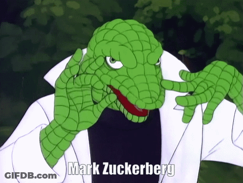 A Cartoon Character With The Name Mark Zuckerberg GIF