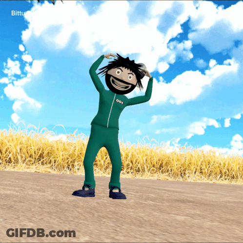 A Cartoon Character With The Number 007 On His Pants GIF