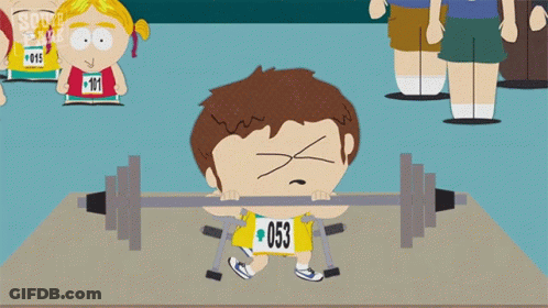 A Cartoon Character With The Number 053 On His Shorts GIF