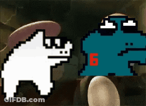 A Cartoon Character With The Number 16 On Their Shirt GIF