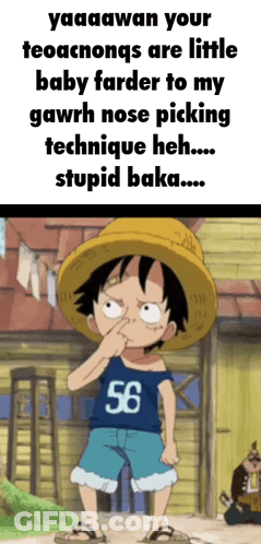 A Cartoon Character With The Number 56 On His Shirt Is Holding His Nose GIF