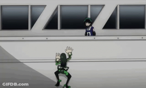 A Cartoon Character With The Number 7 On Their Chest GIF