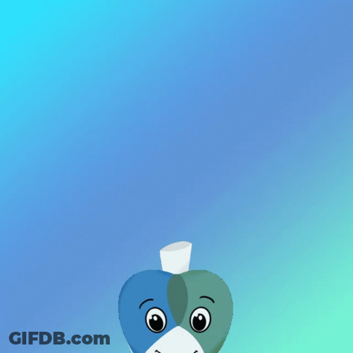 A Cartoon Character With The Word Yippee On The Top GIF