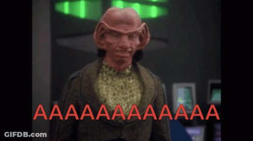A Cartoon Character With The Words Aa Aa Aa Aa Aa Aa Written In Red GIF