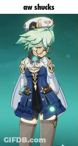 A Cartoon Character With The Words Aw Shucks On The Top GIF