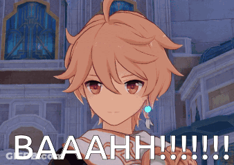 Cartoon Character With Baaah Text GIF