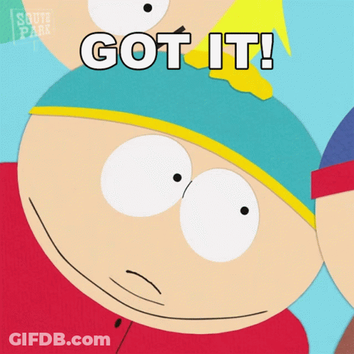A Cartoon Character With The Words Got It Written On It GIF
