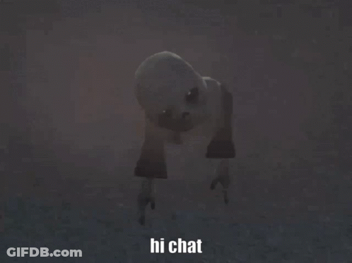 Cartoon Character Saying Hi Chat GIF
