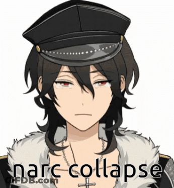 A Cartoon Character With The Words " Marc Collapse " Written On The Bottom GIF