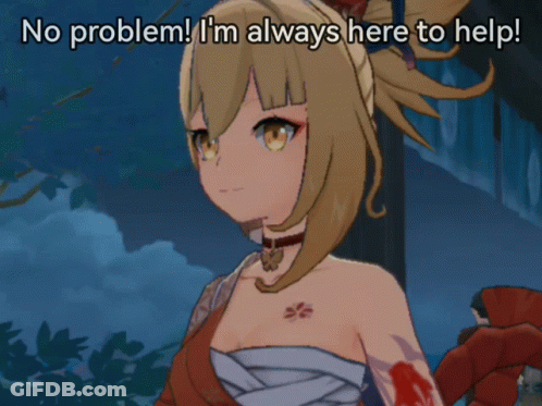 Cartoon Character Saying No Problem Always Here To Help GIF