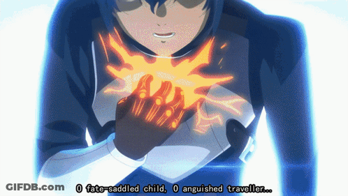 Cartoon Child With Fate And Traveller Text GIF