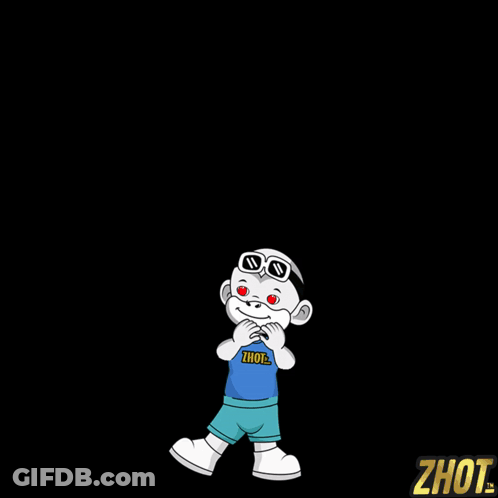 A Cartoon Character With The Words Team Awesome Behind Him GIF