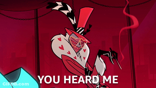A Cartoon Character With The Words You Heard Me On The Bottom Right GIF