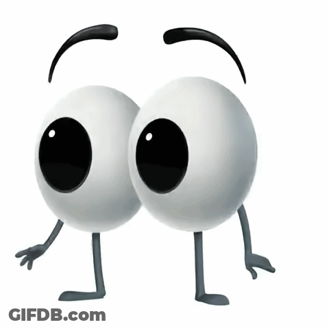 A Cartoon Character With Two Eyes And Arms And Legs GIF
