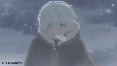 A Cartoon Character With White Hair And A Cape Blowing Smoke GIF