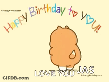 A Cartoon Dog Is Holding A Cup Of Coffee And Says `` Happy Birthday To You ! `` GIF