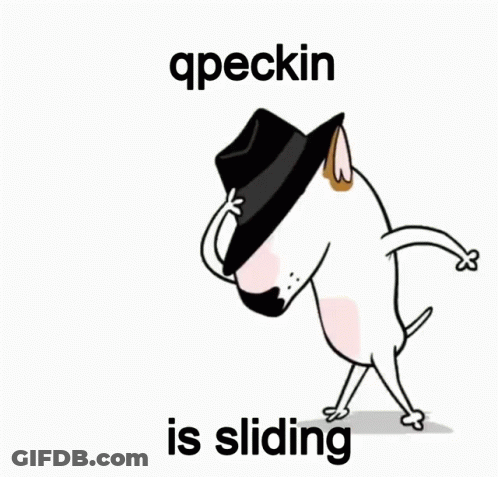Cartoon Dog Sliding Under Hat GIF