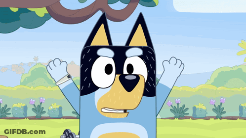 A Cartoon Dog Wearing A Mask Is Standing In Front Of A Tree GIF