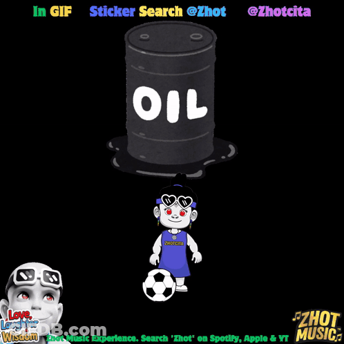A Cartoon Drawing Of A Barrel That Says Oil GIF