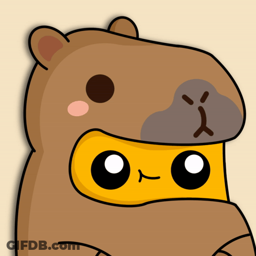 A Cartoon Drawing Of A Bear With A Ninja Mask On GIF