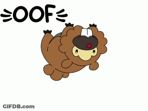 A Cartoon Drawing Of A Beaver And The Word Bidoof GIF