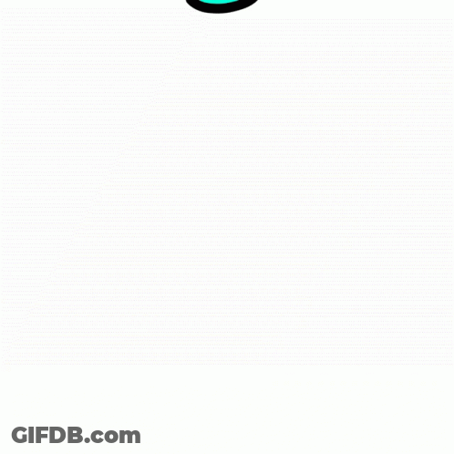 A Cartoon Drawing Of A Blue Circle With A Black Outline GIF