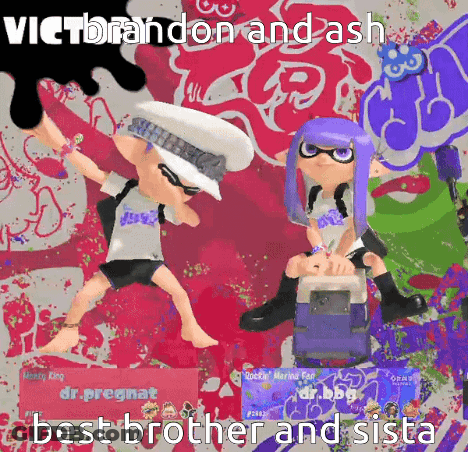 Boy And Girl Cartoon With Best Brother And Sister GIF