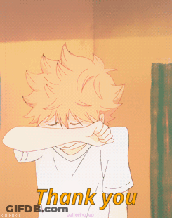 A Cartoon Drawing Of A Boy Covering His Face With His Hand And The Words Thank You GIF