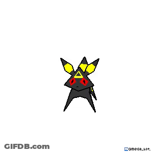 A Cartoon Drawing Of A Broken Glass With A Red Triangle In The Middle . GIF