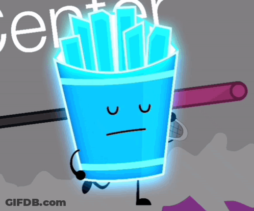 A Cartoon Drawing Of A Bucket Of French Fries GIF