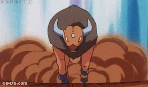 A Cartoon Drawing Of A Bull With The Name Marcys-Mareep Above It GIF